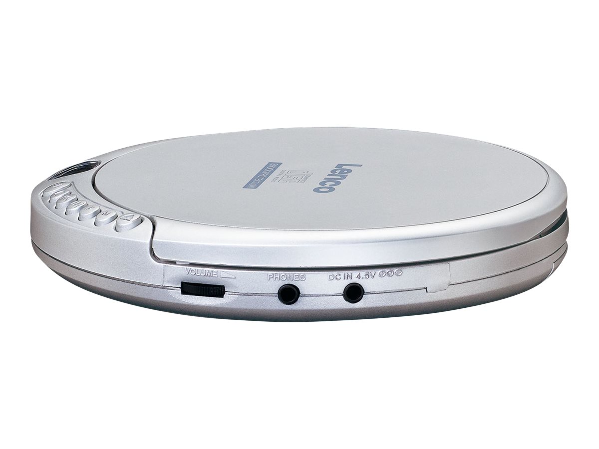 Lenco CD-201 - 313 g - Argento - Lettore CD portatile, Lettore cd, Apparecchiature Hi-Fi, Audio, video e hi-fi