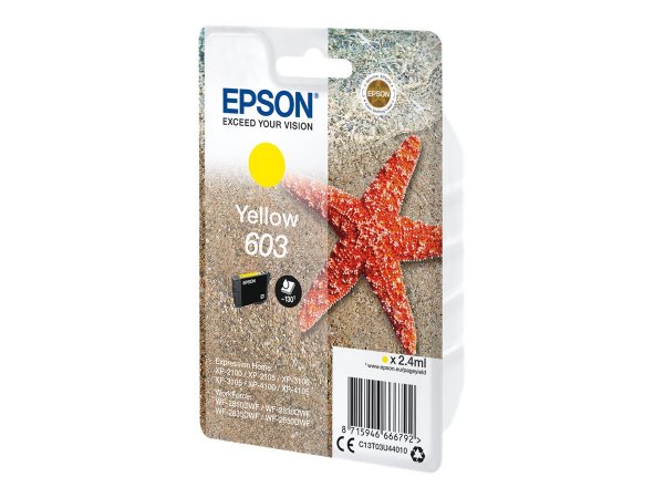 Epson Singlepack Yellow 603 Ink - Resa standard - 2,4 ml - 1 pz