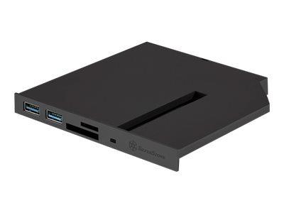 SilverStone FPS01 - condotto I/O - 5 Gbit/s - Nero - Plastica - MicroSD (TransFlash),SD,SDHC,SDXC -