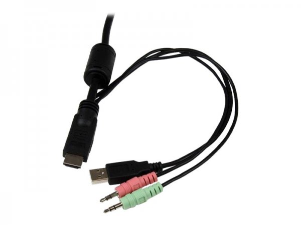 StarTech.com Switch KVM cavo HDMI USB 2 porte con audio e switch remoto – Alimentazione USB - 1920 x