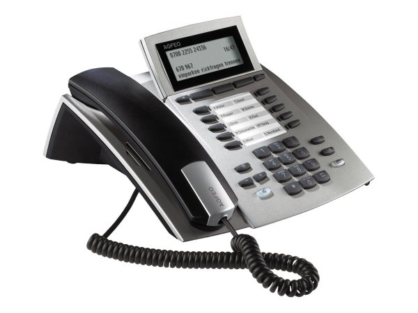 AGFEO ST 42 IP - IP Phone - Argento - Cornetta cablata - Scrivania/Parete - 1000 voci - 210 mm