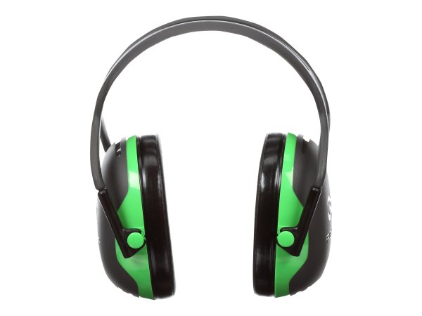 3M PELTOR Earmuffs X Series - Adulto - Nero - Verde - A Padiglione - 37 dB