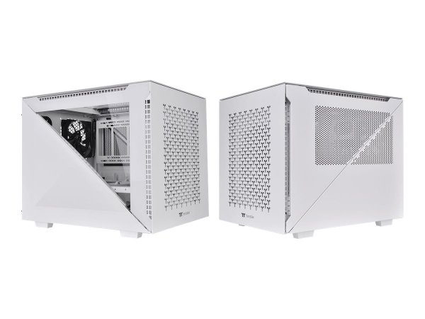 Thermaltake Divider 200 TG Air Snow - Micro-Case - micro ATX - Seitenteil mit Fenster (gehärtetes Gl