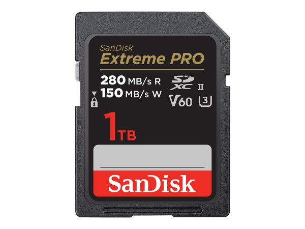 SanDisk SDSDXEP-1T00-GN4IN - 1000 GB - SDXC - Classe 10 - UHS-II - 280 MB/s - 150 MB/s