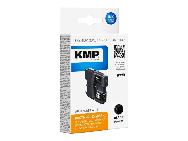 KMP B77B - Inchiostro a base di pigmento - 9,1 ml - 300 pagine - 1 pz - Confezione singola