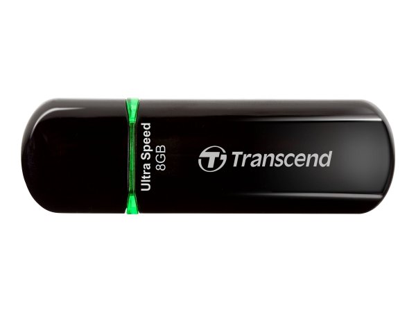 Transcend JetFlash elite 600 - 8 GB - USB tipo A - 2.0 - Cuffia - 10,3 g - Nero