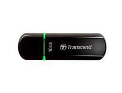 Transcend JetFlash 600 - 16 GB - USB tipo A - 2.0 - Cuffia - 10,3 g - Nero