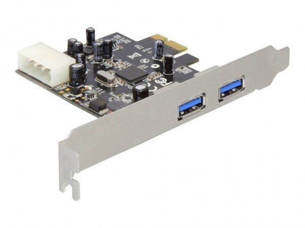 Delock USB 3.0 PCI Express Card - PCIe - USB 3.2 Gen 1 (3.1 Gen 1) - Nero - Argento - NEC - 5000 Mbi