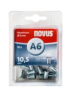 Novus Dahle Novus 045-0041 - Rivetti a espansione - Alluminio - Alluminio - Testa piatta - 1,05 cm -