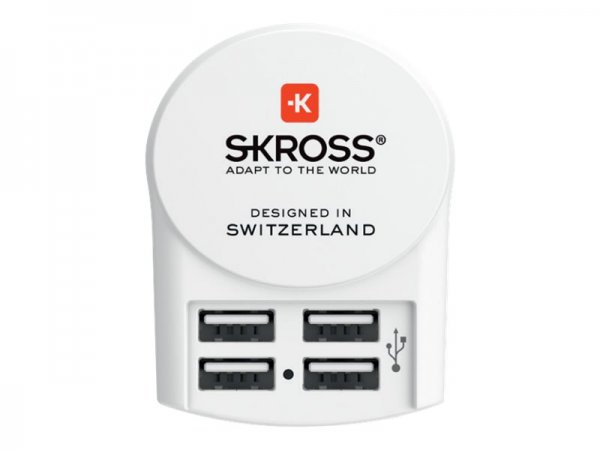 SKROSS Euro USB Charger 4 Port front - Interno - AC