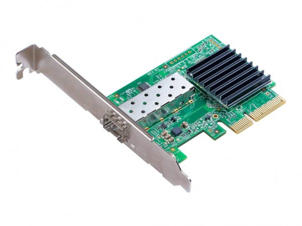 Edimax EN-9320SFP+ V2 - Interno - Cablato - PCI Express - Fibra - 10000 Mbit/s - Verde - Grigio