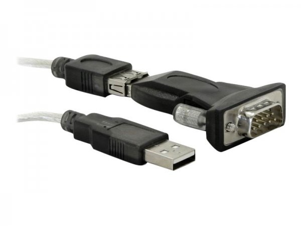Delock USB 2.0 to Serial Adapter - Nero - USB tipo A - DB-9