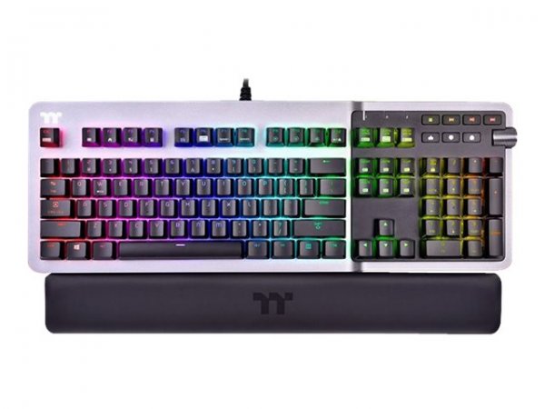 Thermaltake Argent K5 RGB - Full-size (100%) - USB - Interruttore a chiave meccanica - QWERTY - LED