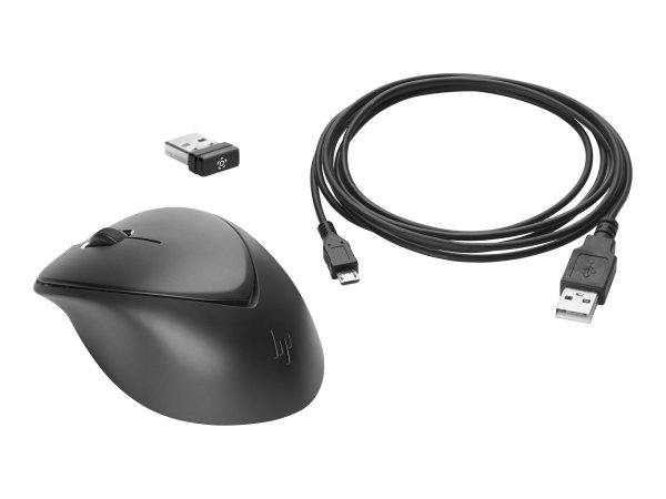 HP Mouse wireless Premium - Ambidestro - Laser - RF Wireless - 1200 DPI - Nero