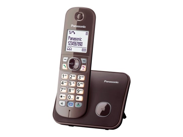 Panasonic KX-TG6811GA - Telefono DECT - 120 voci - Identificatore di chiamata - Marrone