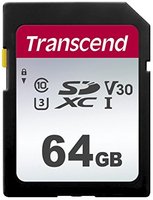 Transcend TS64GSDC300S - 64 GB - SDXC - Classe 10 - NAND - 95 MB/s - 40 MB/s