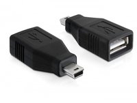 Delock 65277 - mini USB - USB 2.0-A - Nero