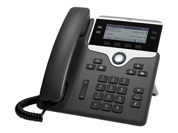 Cisco 7841 - IP Phone - Nero - Argento - Cornetta cablata - Policarbonato - Scrivania/Parete - 4 lin