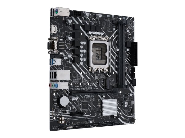 ASUS PRIME H610M-D D4 - Motherboard - micro ATX - LGA1700-Sockel - H610 Chipsatz - USB 3.2 Gen 1 - G