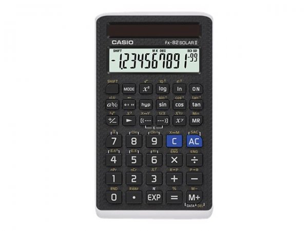 Casio FX-82Solar - Desktop - Calcolatrice scientifica - 12 cifre - Solare - Nero