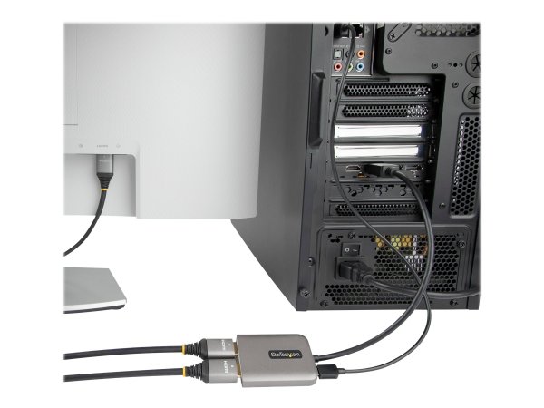 StarTech.com Adattatore da DisplayPort a HDMI - DisplayPort 1.4 MST Hub con cavo da 30 cm - Converti