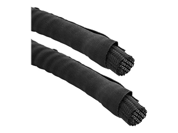 InLine Canalina rete in poliestere - autorichiudibile - nero - 25mm - 5m