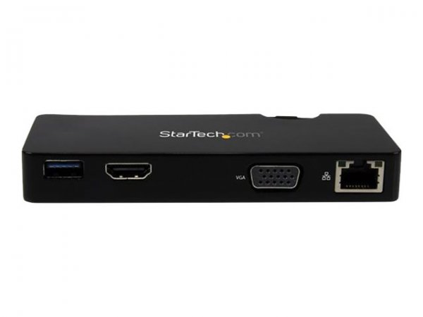 StarTech.com Mini Docking Station Universale per Laptop USB 3.0 con uscita HDMI/VGA e Gigabit Ethern