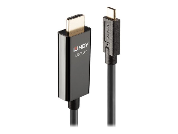 Lindy 43317 - 10 m - USB tipo-C - HDMI tipo A (Standard) - Maschio - Maschio - Dritto