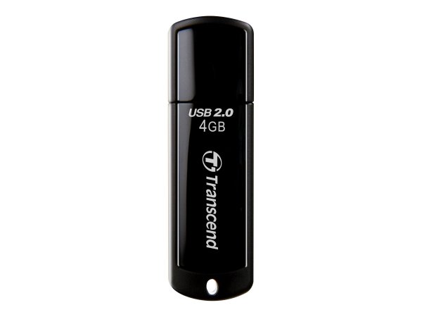 Transcend JetFlash elite JetFlash 350 - 4 GB - USB tipo A - 2.0 - Cuffia - 8,5 g - Nero