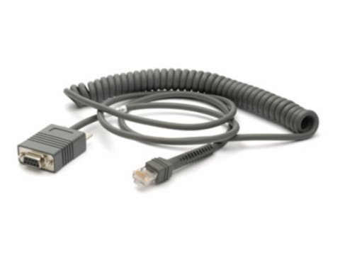 Zebra RS232 Cable - 2,7 m - DB-9 - RS-232 - Grigio