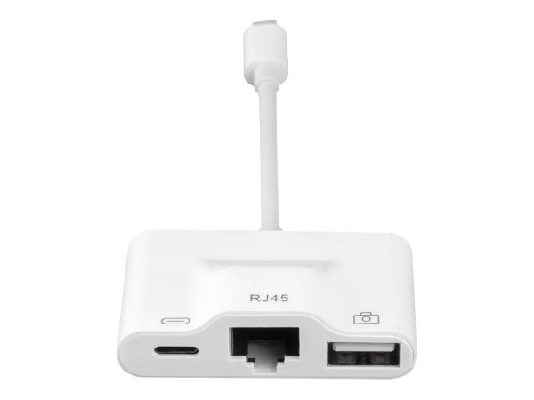 4smarts 468709 - USB 2.0 - RJ-45 - 100 Mbit/s - Bianco - 0,7 m - iPad Air 3 - mini 5 (2019) - 9.7 (2