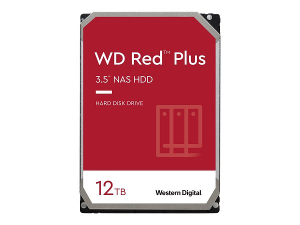 WD Red Plus NAS Hard Drive WD120EFBX - Festplatte - 12 TB - intern - 3.5" (8.9 cm)