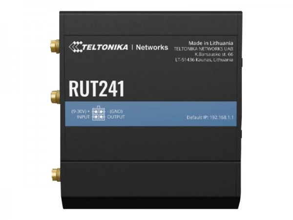 Teltonika RUT241 - Router di rete cellulare - Nero - Alluminio - Plastica - Guida per DIN - Industri