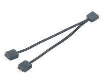 Akasa AK-CBLD08-12BK - 0,12 m - Addressable RGB LED splitter cable - 1x3-pin / 2x3-pin - Maschio/Fem