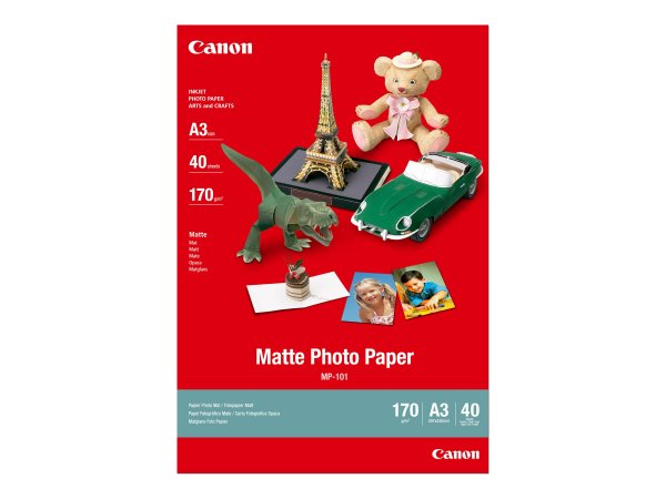 Canon Carta fotografica Matte MP-101 A3 - 40 fogli - 170 g/m² - A3 (297 x 420 mm) - 40 fogli