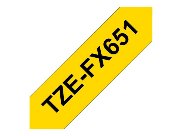 Brother TZEFX651 - TZ - Giallo - Trasferimento termico - Carta - 2,4 cm - 8 m