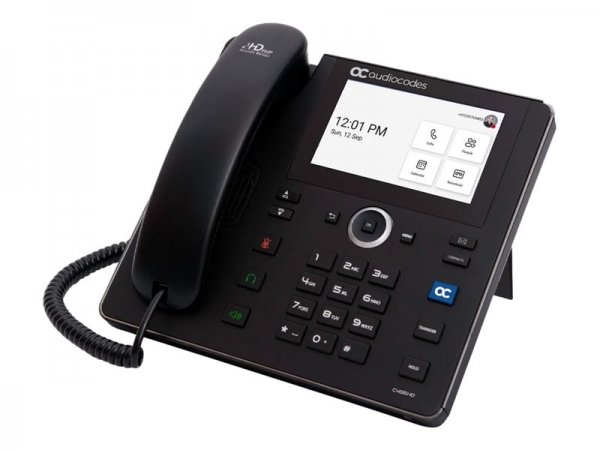 AudioCodes C455HD - IP Phone - Nero - Cornetta cablata - Android - Info SIP - 8 linee
