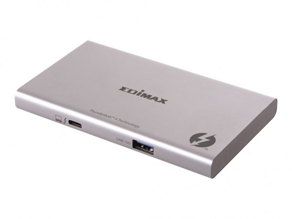 Edimax TD-405BP - Cablato - Thunderbolt 4 - 60 W - 40 Gbit/s - 7680 x 4320 Pixel - Alluminio
