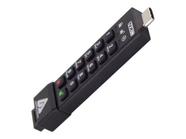 Apricorn Aegis Secure Key 3NXC - 4 GB - USB tipo A - 3.2 Gen 1 (3.1 Gen 1) - Cuffia - 22 g - Nero