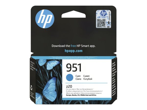 HP 951 Cyan Officejet Ink Cartridge - Originale - Ciano - Officejet Pro 251dw - Officejet Pro 276dw