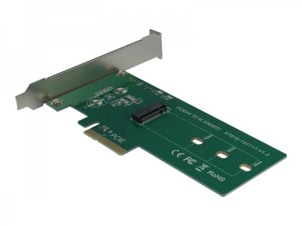 Inter-Tech KT016 - PCIe - M.2 - Verde - Argento - 32 Gbit/s - Windows 10 Education - Windows 10 Educ