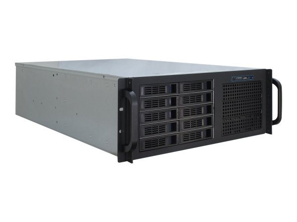 Inter-Tech IPC 4U-4410 - Supporto - Server - Nero - Acciaio - 14,8 kg - 17,3 kg