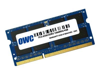OWC 4GB DDR3 1066MHz - 4 GB - DDR3 - 1066 MHz - 204-pin SO-DIMM