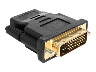 Delock Adapter DVI 24+1 pin male > HDMI female - Videoanschluß - DVI-D (M)