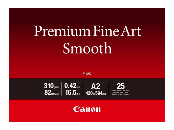 Canon FA-SM2 A2 25 Premium FineArt Smooth 2 - Photo paper - 310 g/m²