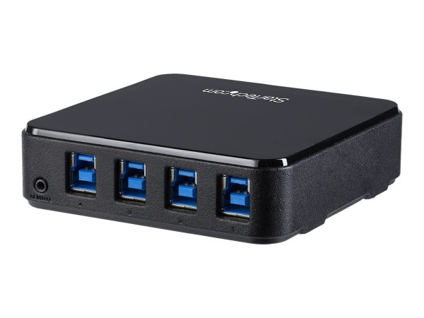 StarTech.com Switch di Condivisione Periferiche USB 3.0 - 4x4 - 5 Gbit/s - Micro-USB Tipo B - Nero -