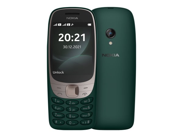 Nokia 6310 - Barra - Doppia SIM - 7,11 cm (2.8") - 0,3 MP - 1150 mAh - Verde