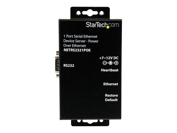 StarTech.com Convertitore seriale Ethernet RS-232 a 1 porta - PoE Power Over Ethernet - 10/100Base-T