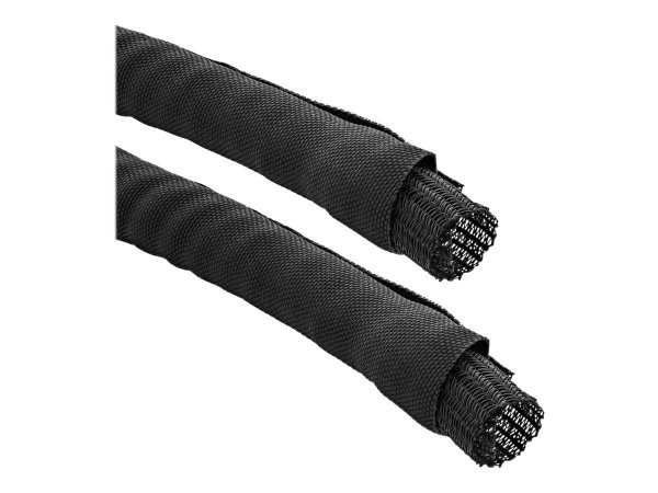 InLine Canalina rete in poliestere - autorichiudibile - nero - 25mm - 1m