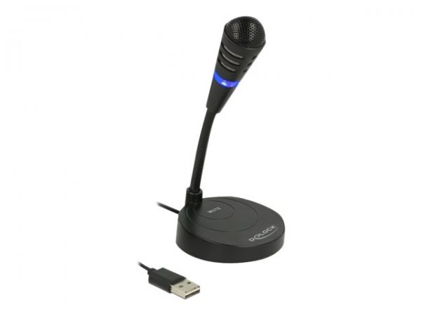 Delock Mikrofon - USB - Schwarz